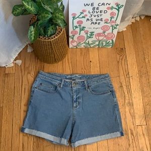 Denim Shorts - Mid-rise